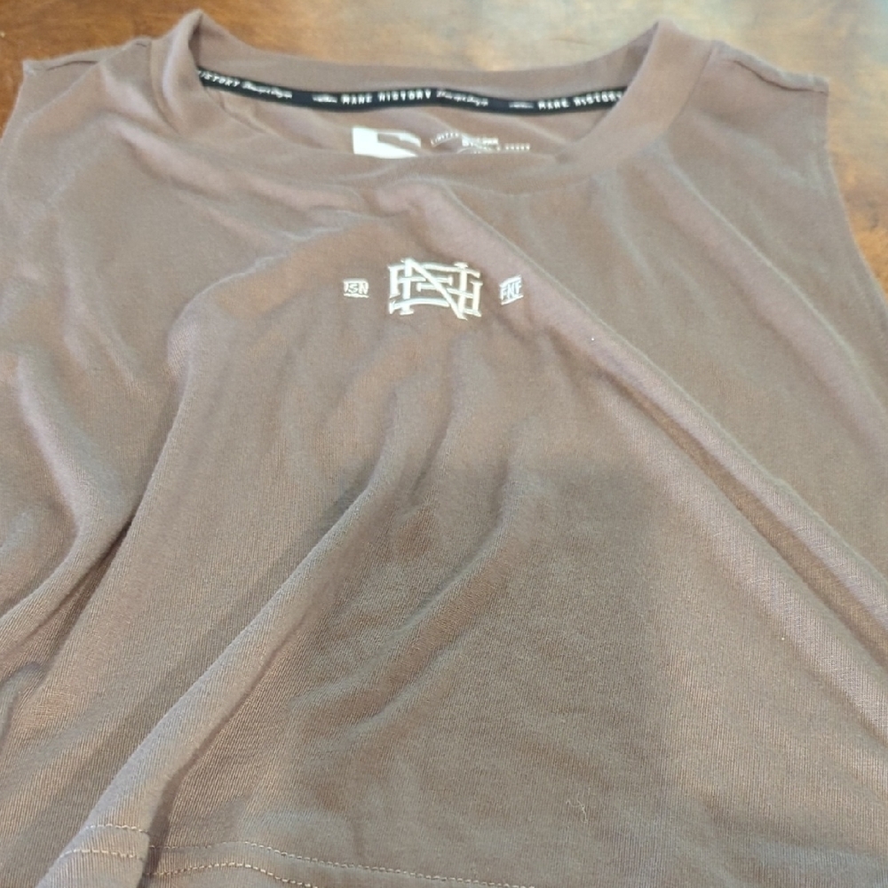 Flag Nor Fail Brown Crop Top